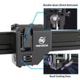 Imprimante 3D Modulaire MINGDA Magician Max FDM, Nivellement Automatique, Extrusion Directe à Double Engrenages, Taille-3