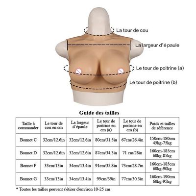 Faux Seins a col bas en silicone pour les Travestis Protheses Mammaires Blanc Blanc Cdiscount Pret a Porter