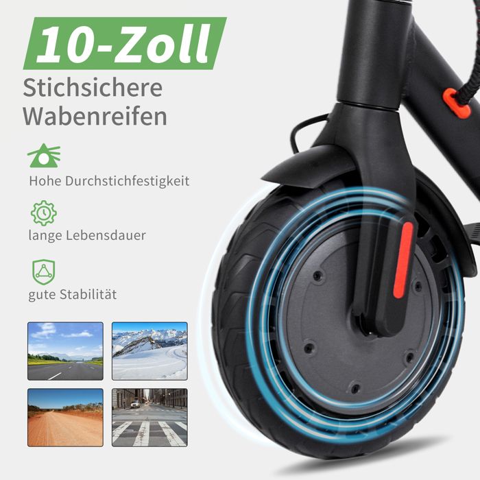 Ride 85 – Trottinette électrique 25 Km/h, Autonomie 20 Km, Frein à