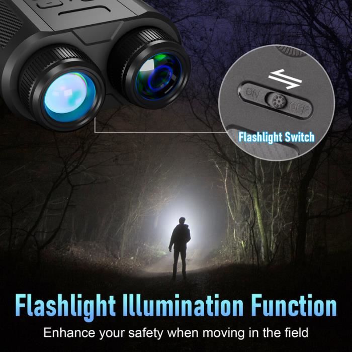 Jumelles de vision nocturne infrarouge 2.5KD-Lunette Vision Nocturne  Infrarouge 250-300m-Rechargeable USB-Numérique Vidéos-Noir - Cdiscount  Appareil Photo