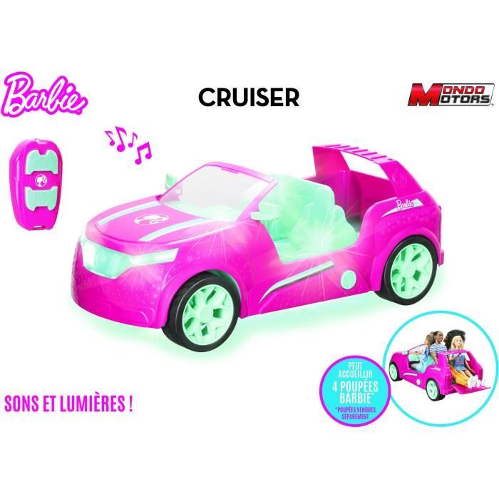 Véhicule télécommandé Barbie Cruiser SUV 44cm - Sons et lumières - MONDO  MOTORS - Cdiscount Jeux - Jouets