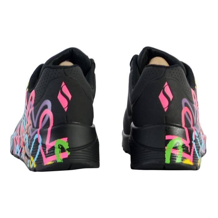 Tennis Basses Femme Skechers Highlight Love Noir Multi