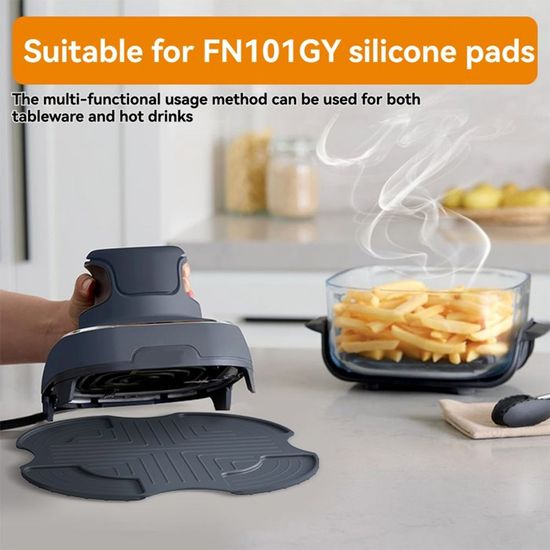 Lot De 4 Accessoires Pour Friteuse Ninja Crispi FN101 – Moule Silicone, Tapis, Pare-éclaboussures - 11
