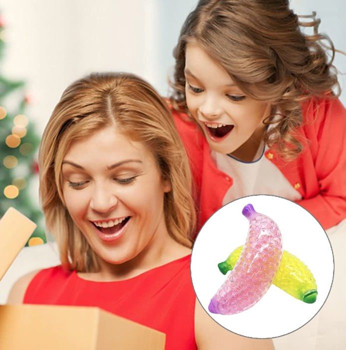 Orecchini A Forma Di Banana Divertenti - Gioielli Fruttati In Sacchetto Regalo Di Organza - Idea Regalo Originale