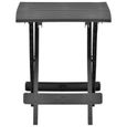 JOLI-8411Luxueux Table pliable de jardin Table Extérieure Professionnelle - Table de reception balcon Anthracite 45x43x50 cm Plastiq-0