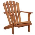 Chaise de jardin Adirondack en bois d'acacia massif - VidaXL - Structure ergonomique pour un confort optimal-0