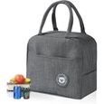 Petit Sac Isotherme Repas Imperméable à l'eau Glaciere Repas Doublement Epaissi Lunch Bag pour Femme Homme Enfant Lunchbox-0