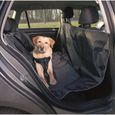 TRIXIE Couverture pour sièges de voiture - 1,45x1,60 m - Noir - Pour chien-0