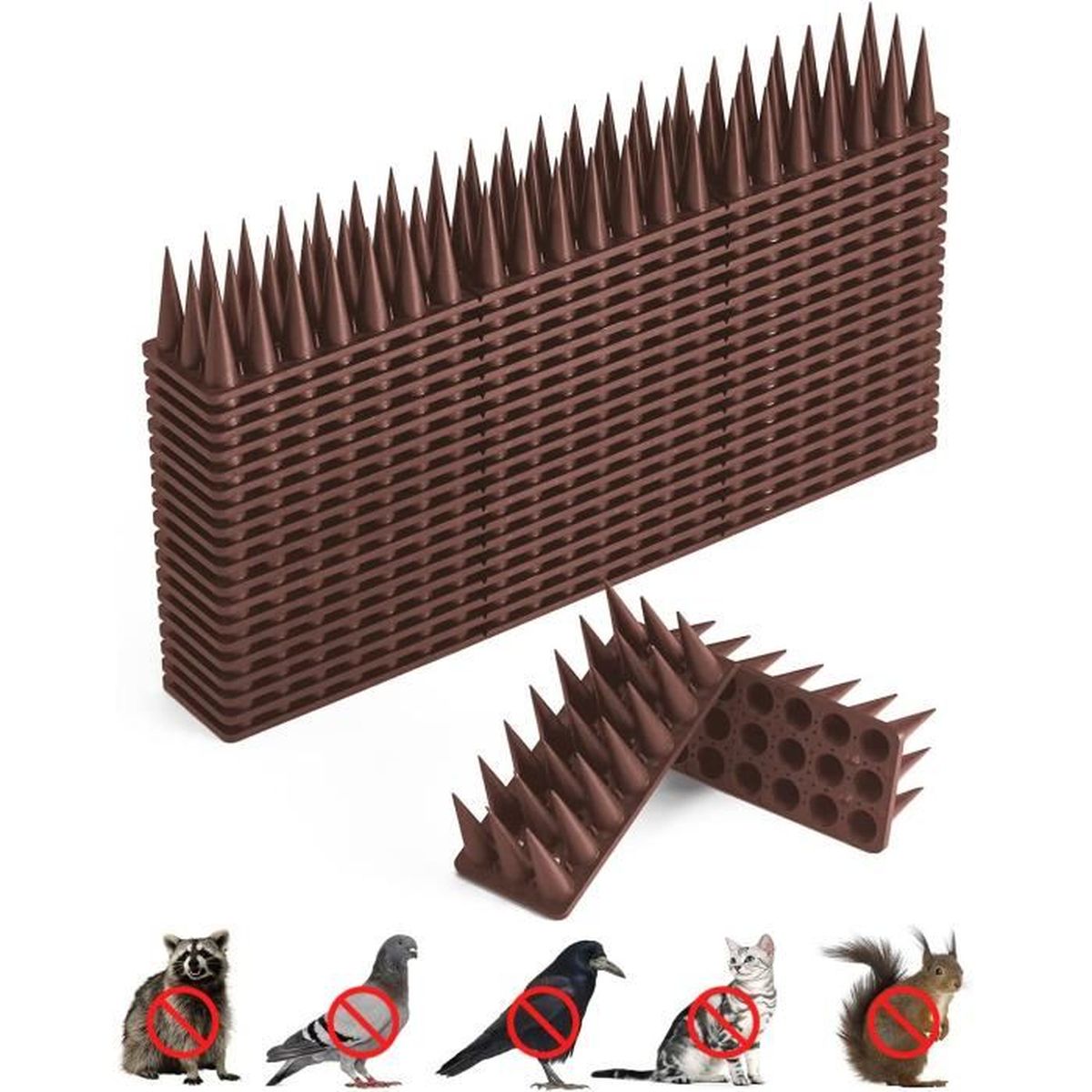 Répulsif Chat Et Pigeons - Bande Picots 3 Mètres, Polypropylène Recyclé, Facile à Poser - 4