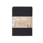 Drap housse Doulito - 90x200 cm - Made in France - Coton - Noir