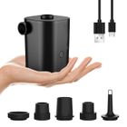 JARBO Mini Pompe à air électrique sans fil 2 en 1, 2500mAh rechargeable USB, 5 buses pour activités de plein air
