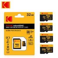 Carte Micro SD Kodak, Classe 10, 32/64/128/256 Go, U3, 4K, Haute Vitesse
