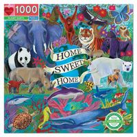 Puzzle carton 1000 pièces PLANET EARTH - EEBOO - Multicolore