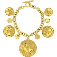Jouailla - Bracelet collection OTTOMANE à pampilles rondes motif antique argent 925-1000 doré (318128251D)