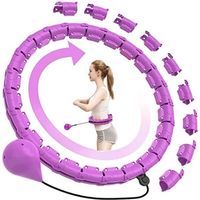 Hula Hoop intelligent avec compteur, anneau de fitness détachable et redimensionnable à 24 sections, fitness intérieur et extérieur