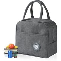 Petit Sac Isotherme Repas Imperméable à l'eau Glaciere Repas Doublement Epaissi Lunch Bag pour Femme Homme Enfant Lunchbox