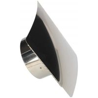 Grille de ventilation KOTARBAU protection contre les intempéries diamètre 100 mm en acier inoxydable finition brillante