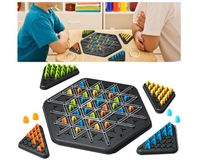 Triggle Jeu Élastique,Trigglegame, Jeu de Triangle en Chaîne, Triggle Jeu, Jeu D'échecs en Chaîne Triangulaire, Jeu de société de strategie Peg, Triggle Jeux Societe, pour Enfant Adultes