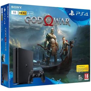 CONSOLE PS4 Console PS4 Slim 1To Noire/Jet Black + God Of War 