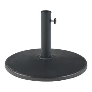 DALLE - PIED DE PARASOL Pied de parasol Bionaz béton 50 x 6 cm noir
