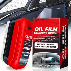 Kit Nettoyage Film Oléophobe Pare-Brise - Brosse + Décapant Huile 150ml Pour Voiture, Restaure Clarté Et Visibilité