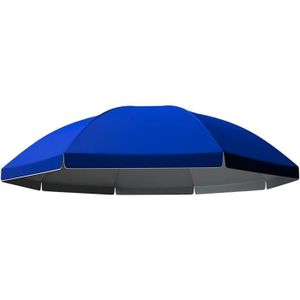 TOILE DE PARASOL Auvent de rechange pour toile de parasol ronde - IMPERMÉABLE - PROTECTION SOLAIRE - Blue - 2.8M
