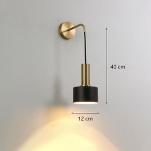 LAMPE A POSER Lampe de chevet moderne réglable, noir or, luxe no