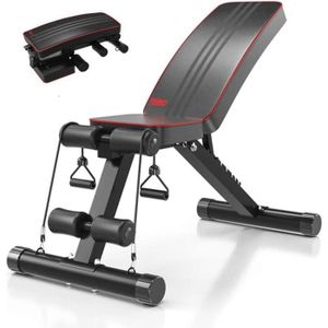 BANC DE MUSCULATION Banc de Musculation Pliable Multifonction Sit-up Fitness Musculation Bras Gym Domicile Bureau