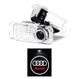 Crystal for Audi A8 A6L A5 A6 A4L A4 A1 R8 Q7 TT Car LED Projector Door Ghost Shadow Welcome Logo Light 