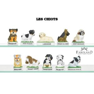Galette des rois ANIMAUX EMBOUTS CRAYONS AN865-10 Sujets Porcelaine pour Epiphanie