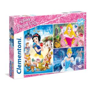 PUZZLE Puzzle Princesse - Clementoni - 3 x 48 Pièces - Po