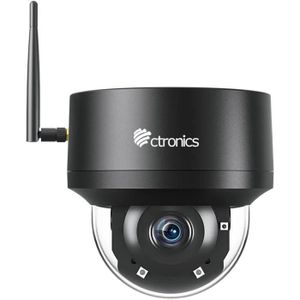 CAMÉRA IP Ctronics 5MP Dôme Caméra Surveillance Extérieure WiFi 2.4/5GHz Vision Nocturne IR 30M Suivi Auto Détection Humaine Audio