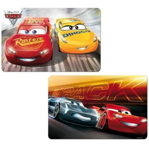 parfait comme petit cadeau Plastique color/é Lot de 2 Disney Set de table Cars en 3D