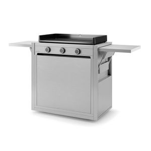 CHARIOT - SUPPORT Chariot fermé pour plancha FORGE ADOUR Modern 75 Inox