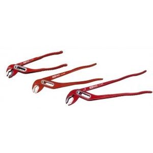 PINCE ELECTRICIEN Jeu de 3 pinces multiprises - KS TOOLS - 7'' + 10'' + 12'' - Rouge - Dimensions : 175 mm