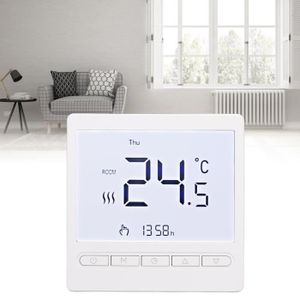 THERMOSTAT D'AMBIANCE Thermostat pour la maison QIILU - Régulateur de Température de Chauffage Intelligent - Blanc - Programmable