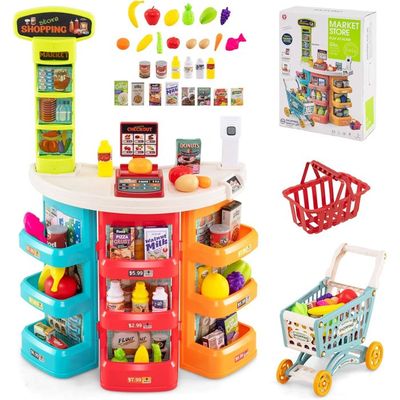 Ensemble De Jeu De Supermarché En Bois Pour Enfants Epicerie De Jeu Avec Caisse Enregistreuse Chariot Tableau Noir Avec Lumieres Led Blanc Cw7007 Maison Chic 85418416 Ensemble De Jeu De Supermarché En Bois Pour Enfants Epicerie De Jeu Avec Caisse Enregistreuse Chariot Tableau Noir Avec Lumieres Led Blanc Cw7007 Maison Chic 85418416