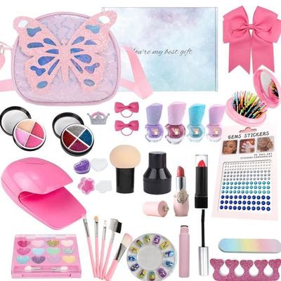 Kit Maquillage Enfant 31 Pièces Non Toxique Et Lavable - Cadeau Fille 3-8 Ans