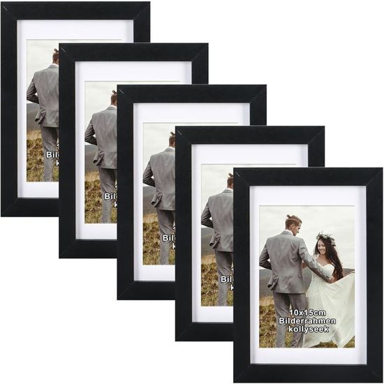 Cadre Photo 40x50 Cm Blanc - MDF Et Verre Acrylique, à Poser Ou Accrocher