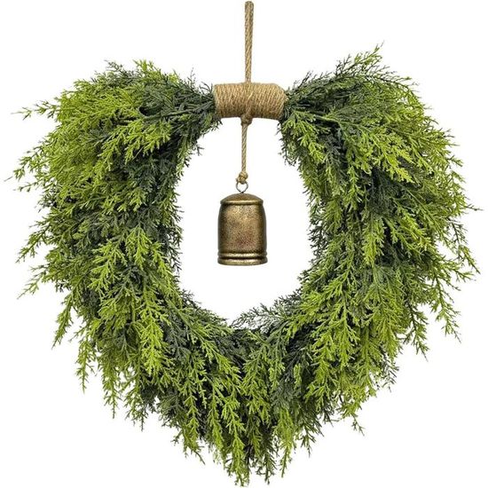 Couronne De Noël Avec Baies Rouges Et Eucalyptus, Fleurs Artificielles Réalistes Et Accents De