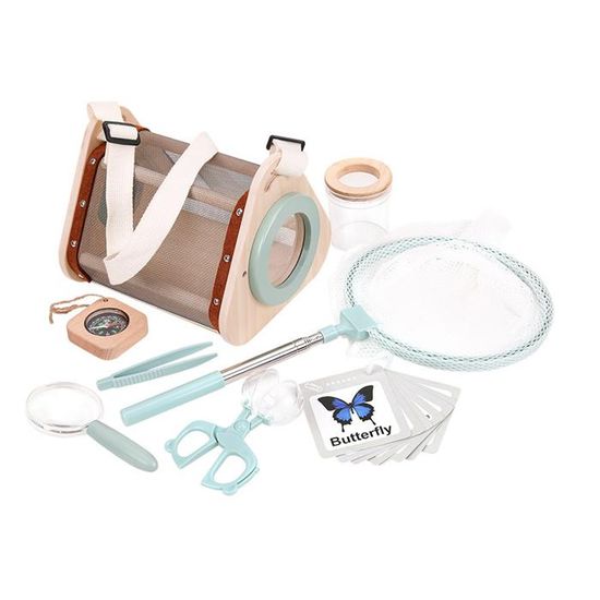 Kit Exploration Insectes 4-en-1 – Attrape-Insectes, Pinces, Collecteur Sphérique, Sangle – Jouet Nature Dès 3 Ans