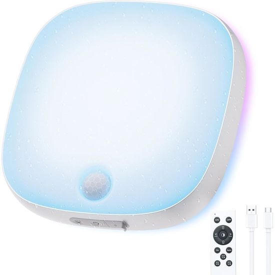 Projecteur LED rechargeable, lampe de chantier portable à énergie