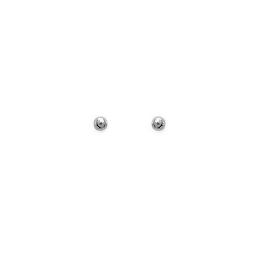 Enfant Boucles d/'oreilles Boule 2mm ARGENT 925 Neuves