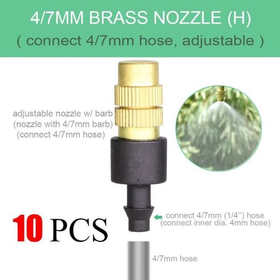 Lance de pulvérisation universelle de rechange réglable de 3/8 et 1/4 en laiton Barb universel de rechange pour nettoyeur haute pression pour jardins, vergers Lance de pulvérisation universelle de rechange réglable de 3/8 et 1/4 en laiton Barb universel de rechange pour nettoyeur haute pression pour jardins, vergers