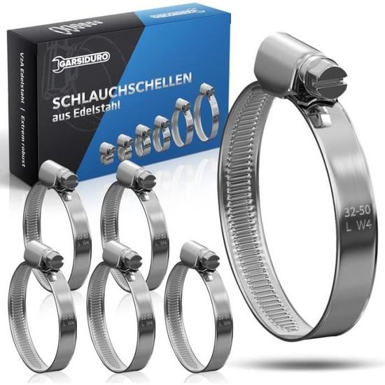 Colliers Multicouche Lot De 50 Colliers De Serrage Pour Tuyaux 16mm - Clips PVC Avec Vis Pour Fixation Conduites D'Eau Bricolage Domestique