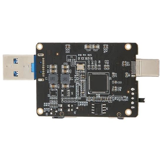 Carte PCIe Vers USB 3.2 Gen 2 10 Gbps – Adaptateur 2 Ports (USB-A + USB-C) – Pour PC Bureau, Plug & Play Win 8/10