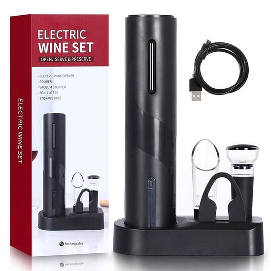 Offre Spéciale : Coffret Cadeau Décapsuleur Électrique Automatique à Piles pour