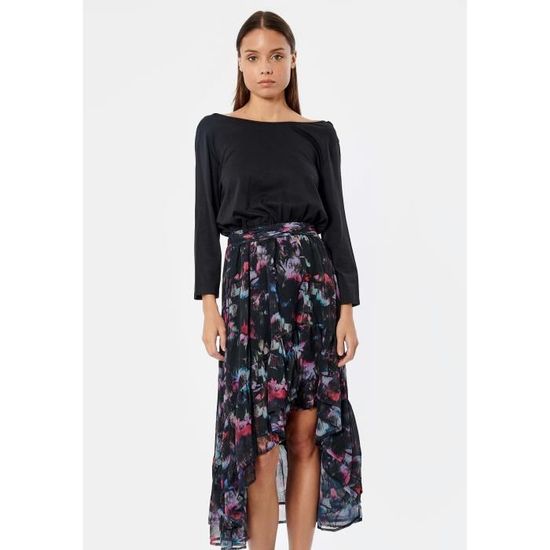 KAPORAL Robe longue fleurie en 100 polyester recycl e femme