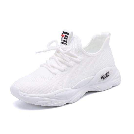 NUSGEAR Chaussures De Sport Femmes - Légères, Respirantes, Semelle Antidérapante 4-5 Cm - Pour Course, Fitness, Loisirs