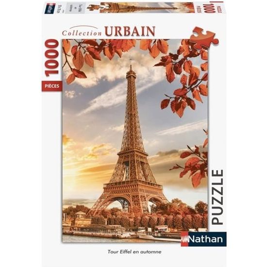 Puzzle 1000 pièces - Tour Eiffel automne - Nathan